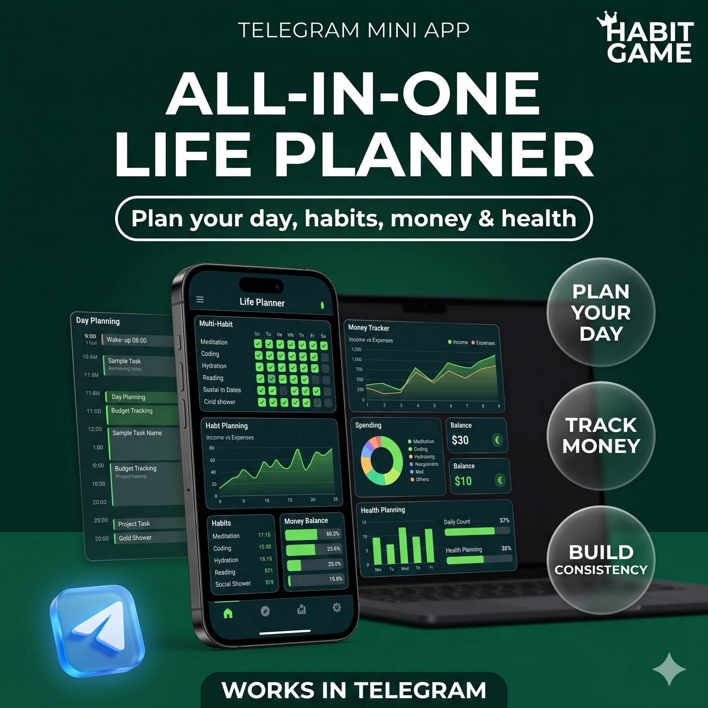 HabitGame Planner — Telegram Mini App